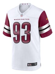 Fanatics Washington Commanders Road Game White Jersey  - Jonathan Allen - Image 2 of 3