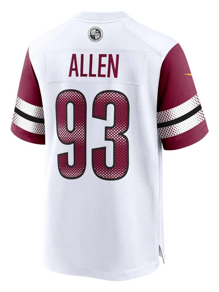 Fanatics Washington Commanders Road Game White Jersey  - Jonathan Allen - Image 3 of 3
