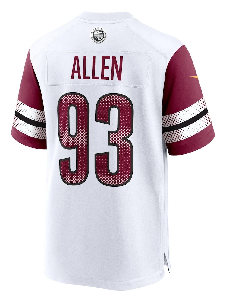 Fanatics Washington Commanders Road Game White Jersey - Jonathan Allen - Image 3 of 3 Fanatics Washington Commanders Road Game White Jersey - Jonathan Allen - Image 3 of 3