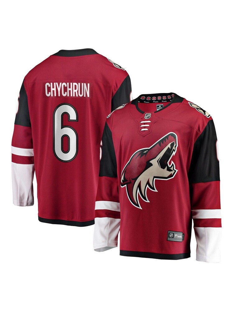 Arizona Coyotes Fanatics Red Branded Home Breakaway Ice Hockey Jerseys- Jakob Chychrun - Image 1 of 3