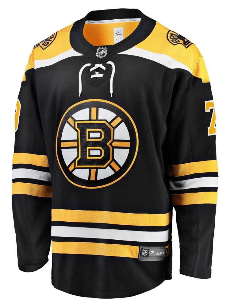 Fanatics Boston Bruins Fanatics Branded Home Breakaway Black Ice Hockey Jerseys- Charlie McAvoy - Image 2 of 3