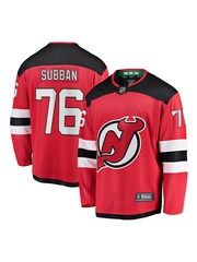 Fanatics Red New Jersey Devils Branded Home Breakaway P.K. Subban Jersey - Image 1 of 3