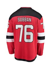 Fanatics Red New Jersey Devils Branded Home Breakaway P.K. Subban Jersey - Image 3 of 3