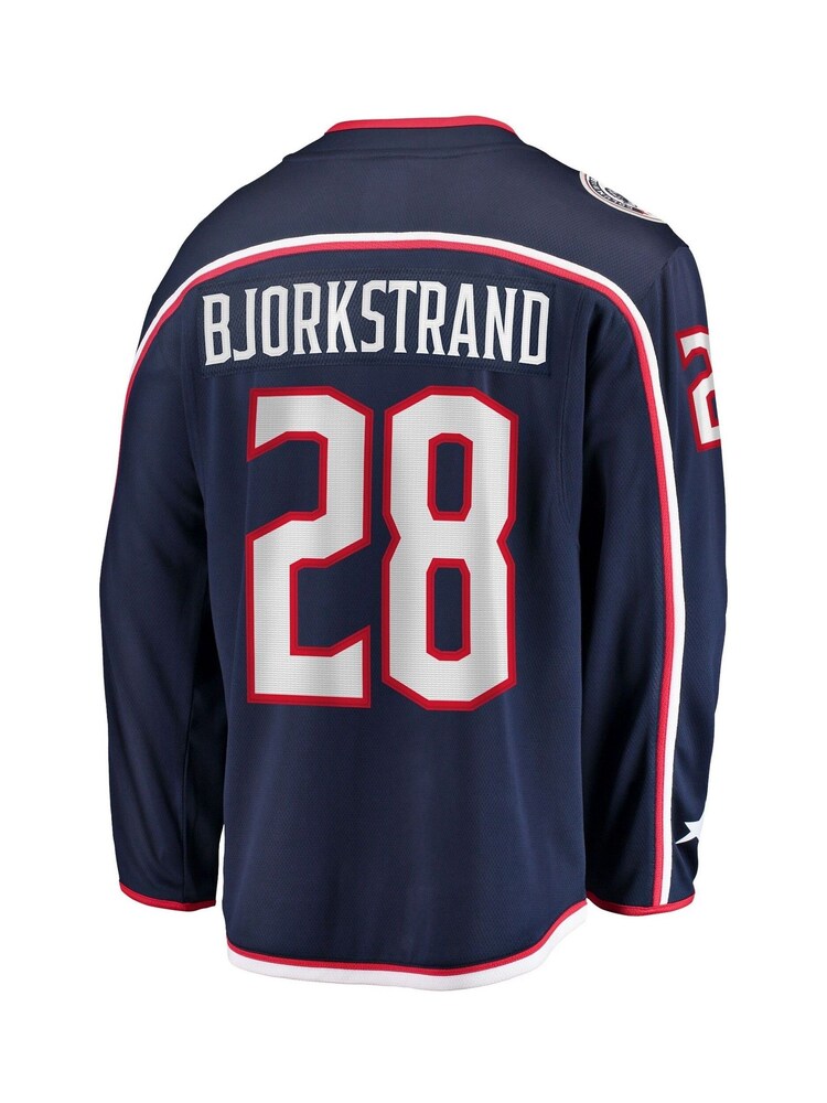Columbus Blue Jackets Fanatics Branded Home Breakaway Jersey  - Oliver Bjorkstrand - Image 3 of 3