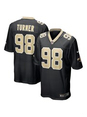 Fanatics New Orleans Saints Home Game Grey Jersey  - Payton Turner - Image 1 of 3