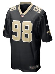 Fanatics New Orleans Saints Home Game Grey Jersey  - Payton Turner - Image 2 of 3