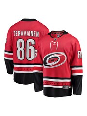 Carolina Hurricanes Fanatics Branded Home Breakaway Red Jersey  - Teuvo Teravainen - Image 1 of 3