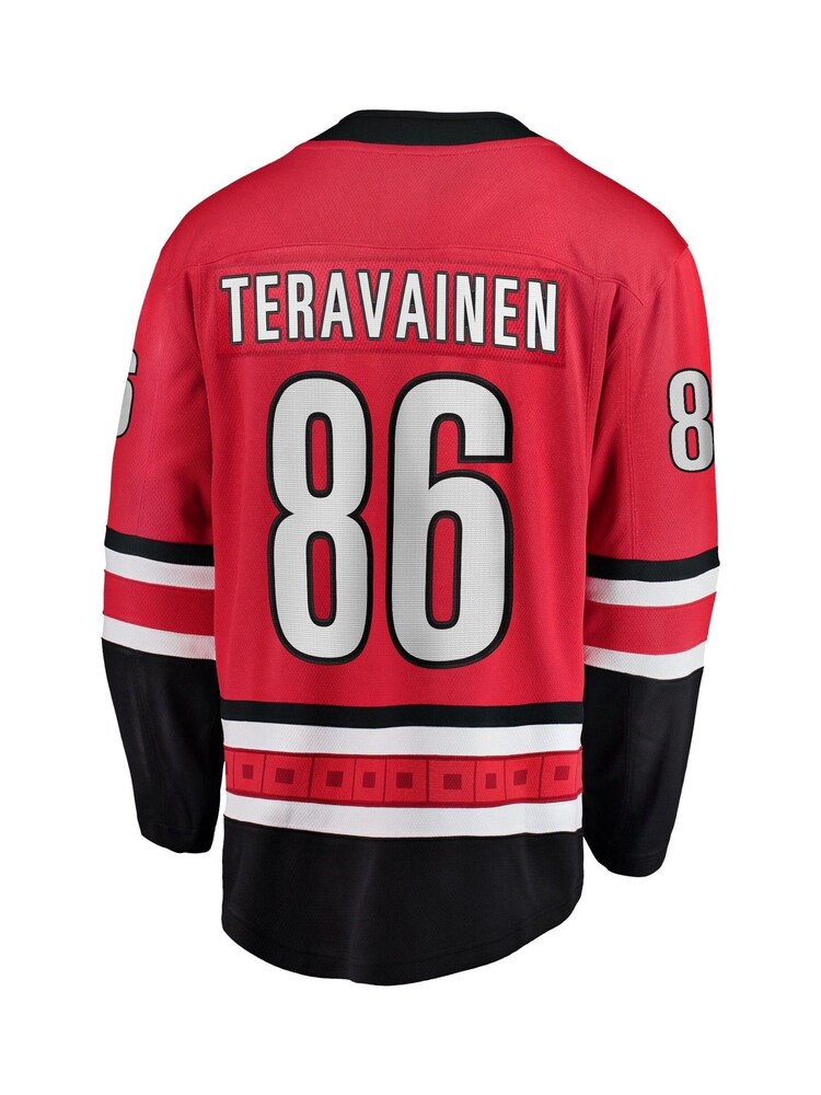 Carolina Hurricanes Fanatics Branded Home Breakaway Red Jersey  - Teuvo Teravainen - Image 3 of 3