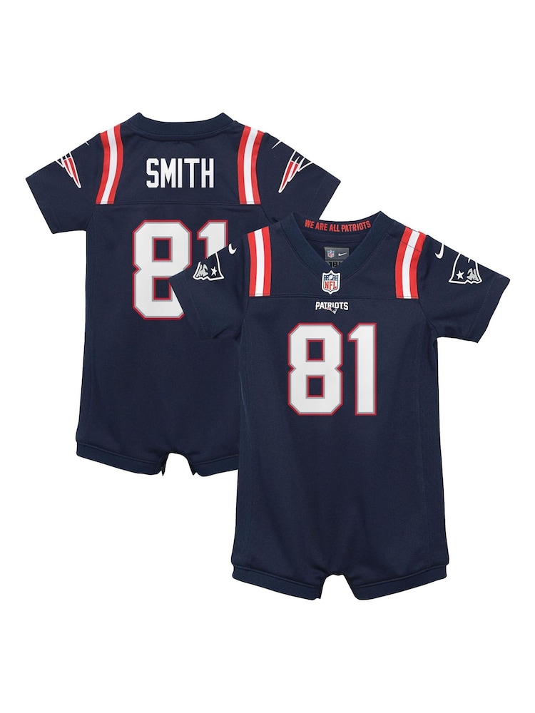 Fanatics Blue New England Patriots Home Jersey Romper Jonnu Smith Infants - Image 1 of 3