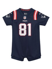 Fanatics Blue New England Patriots Home Jersey Romper Jonnu Smith Infants - Image 2 of 3