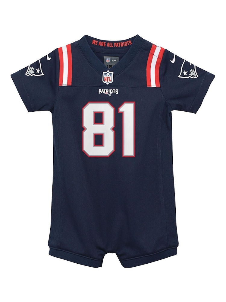 Fanatics Blue New England Patriots Home Jersey Romper Jonnu Smith Infants - Image 2 of 3