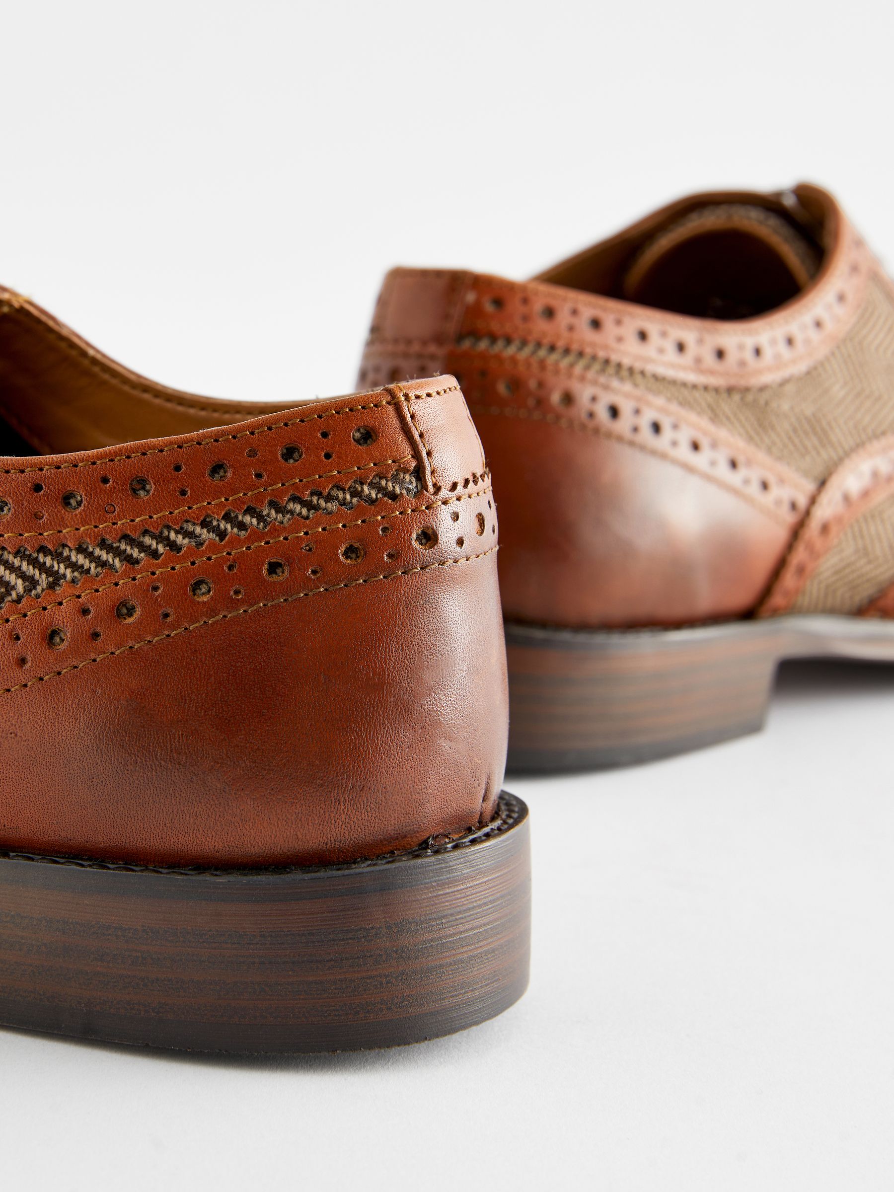 Next leather brogues hotsell