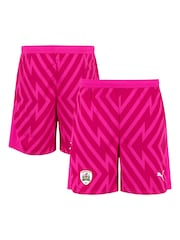 Puma Pink Chrome Barnsley Goalkeeper Shorts 2023-24 Kids - Image 1 of 2