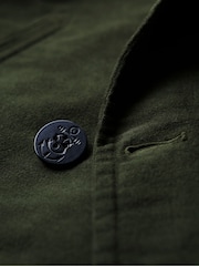 Superdry Green The Merchant Store Moleskin Pea Coat - Image 6 of 7