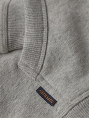 Superdry Grey/White Essential Logo Zip-Up Hoodie - Image 6 of 6