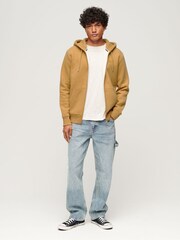 Superdry Yellow Essential Logo Zip-Up Hoodie - Image 2 of 6