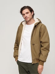 Superdry Vintage Business-Looks Bomberjacke mit Kapuze - Bild 12 von 13