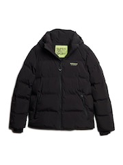 Superdry Black Hooded Water-Repellent Boxy Puffer Jacket - Image 5 of 8