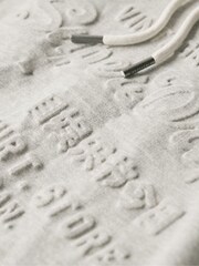 Superdry Grey Embossed Vintage Logo Hoodie - Image 4 of 5