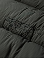 Superdry Black Ripstop Longline Puffer Coat Jacket - Image 7 of 7