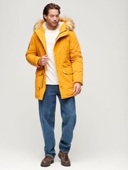 Superdry Yellow Everest Faux Fur Hooded Water-Repellent Parka Coat - Image 2 of 6