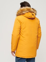 Superdry Yellow Everest Faux Fur Hooded Water-Repellent Parka Coat - Image 4 of 6