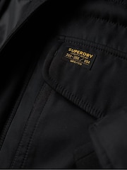 Superdry Black Chinook Faux Fur Parka Coat - Image 5 of 6