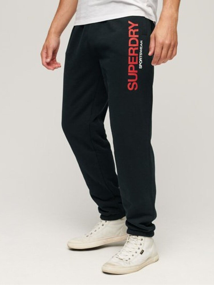 Superdry Blue Sportswear Logo Tapered Joggers - Image 1 of 6