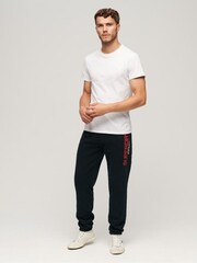 Superdry Blue Sportswear Logo Tapered Joggers - Image 2 of 6