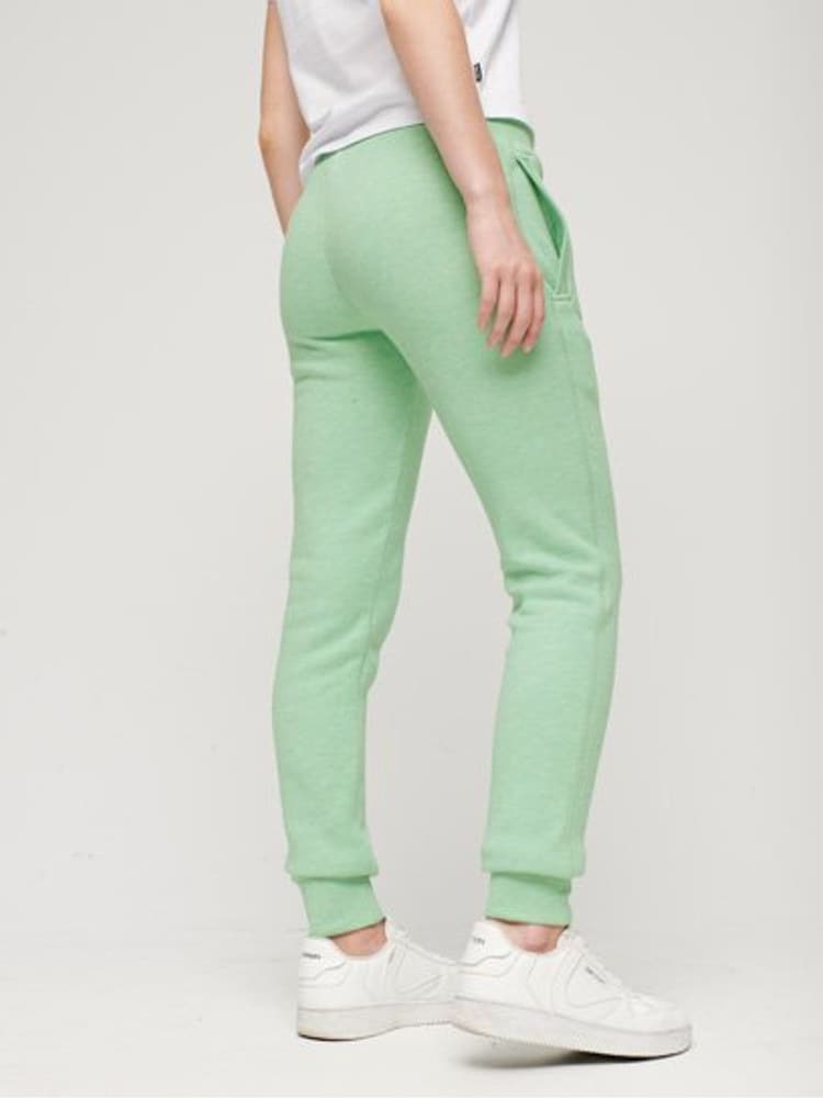 Superdry light Green Essential Logo Joggers - Image 2 of 6