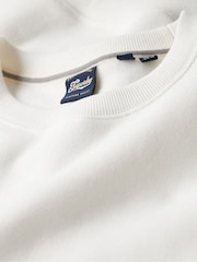 Weiß - Superdry Relaxed Fit Essential Logo Sweatshirt - Bild 6 von 6