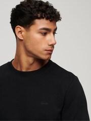 Superdry Black Essential Logo Crew Sweatshirt - Image 3 of 3
