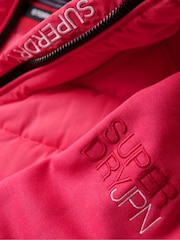 Superdry Pink Hooded Storm Hybrid Padded Jacket - Image 5 of 6