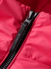 Superdry Pink Hooded Storm Hybrid Padded Jacket - Image 6 of 6