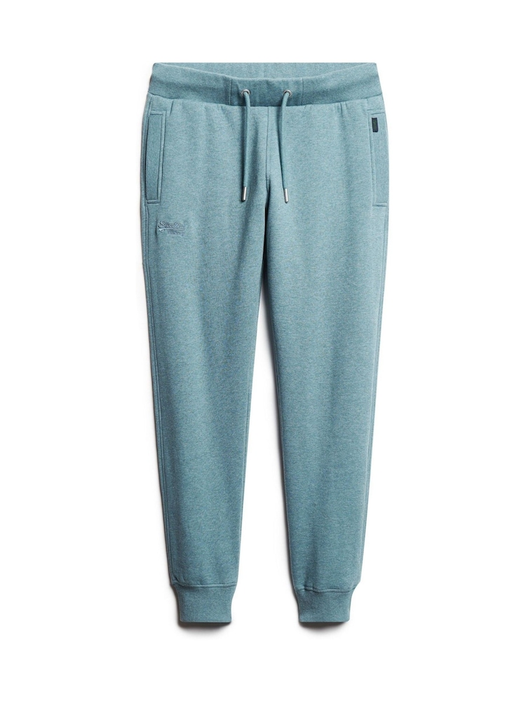Superdry Blue Grey Essential Logo Joggers - Image 6 of 8