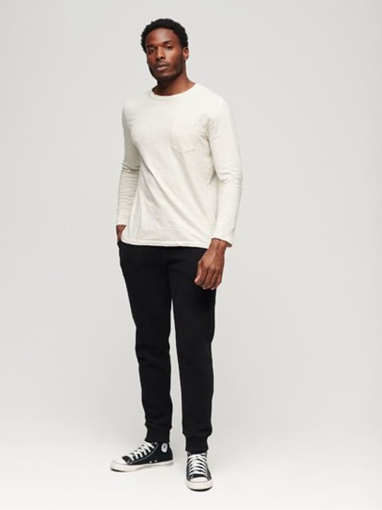 Superdry Black Essential Logo Joggers - Image 2 of 4