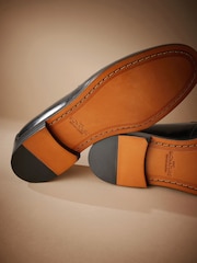 Черный - Лоферы из итальянской кожи Signature Penny - Изображение 7 из 7