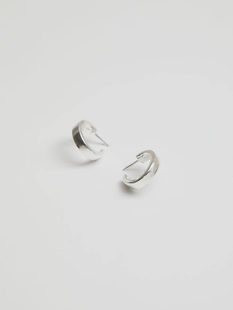 Simply Silver Sterling Silver Tone 925 Small Polished Hoop Earrings - Image 1 of 3