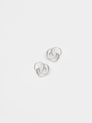 Simply Silver Silver Tone 925 Knot Stud Earrings - Image 1 of 2