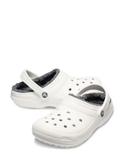 Crocs White Classic Lined Clogs - Image 3 of 7