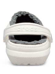 Crocs White Classic Lined Clogs - Image 7 of 7