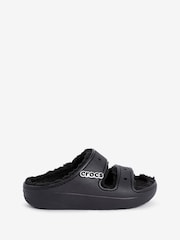 Crocs Classic Faux Fur Lined Cozzzy Sandals - Image 1 of 7