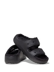 Crocs Classic Faux Fur Lined Cozzzy Sandals - Image 4 of 7