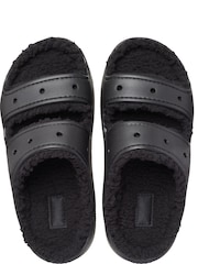 Crocs Classic Faux Fur Lined Cozzzy Sandals - Image 6 of 7