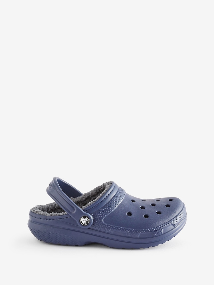 Crocs Navy Classic Lined Clogs - Image 1 of 7