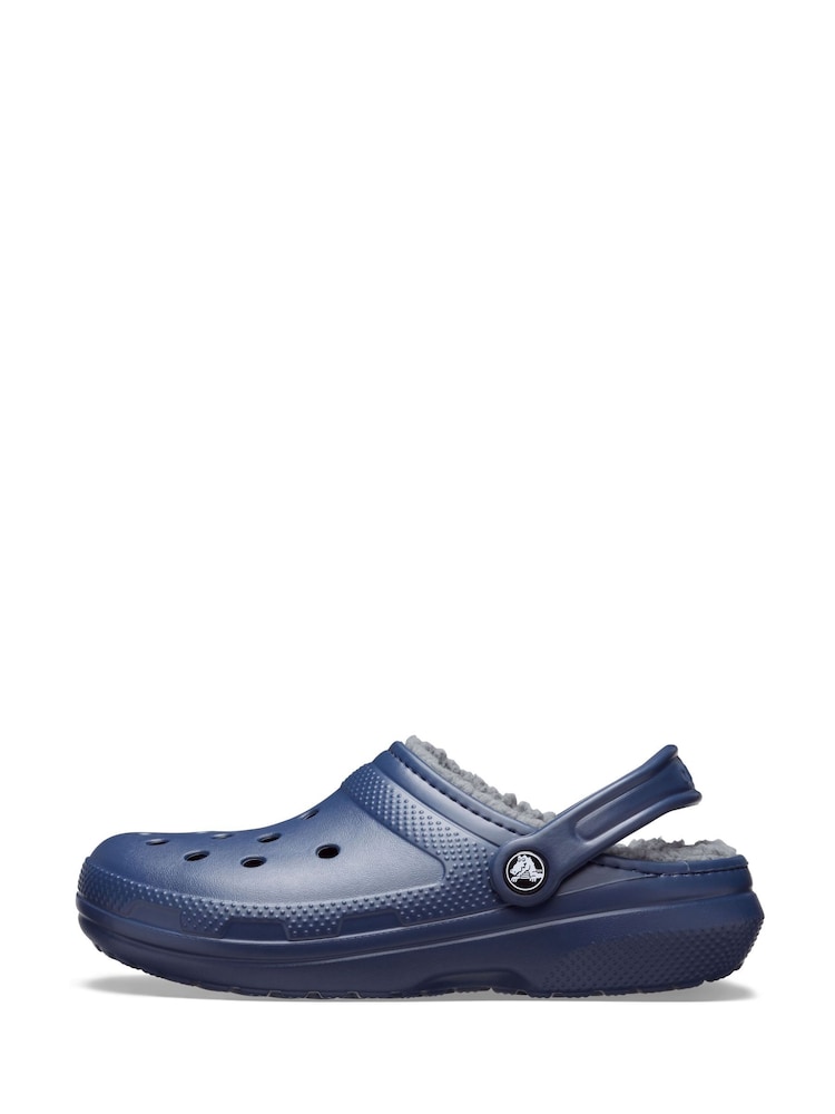 Crocs Navy Classic Lined Clogs - Image 2 of 7