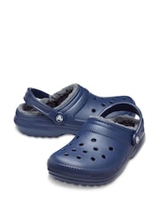 Crocs Navy Classic Lined Clogs - Image 4 of 7