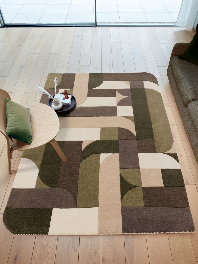 Asiatic Rugs Green Matrix Klotski Rug - Image 1 of 4