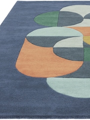 Asiatic Rugs Blue Matrix Statement Rug - Image 2 of 4