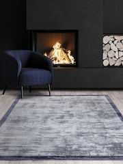 Asiatic Rugs Blue Blade Border Rug - Image 1 of 3